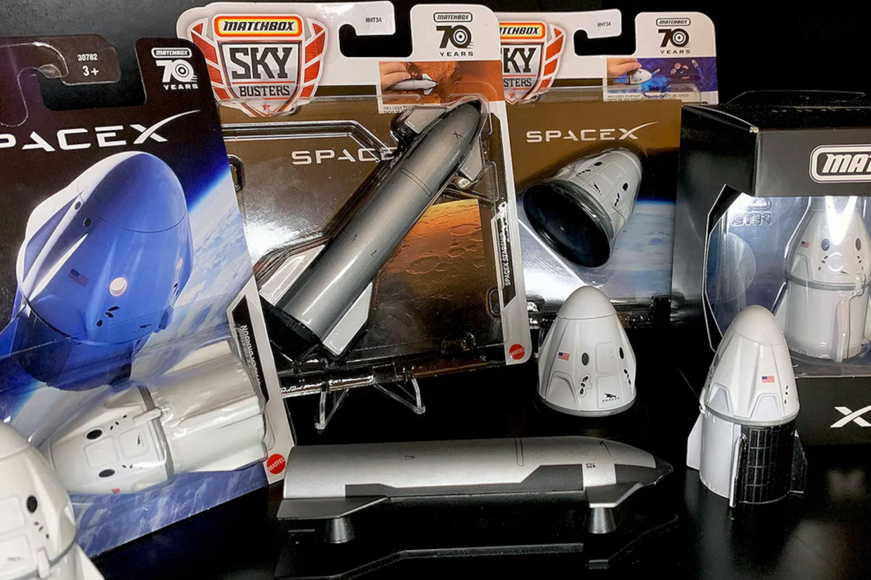 Matchbox Releasing SpaceX Starship And Dragon Crew Capsule Toys