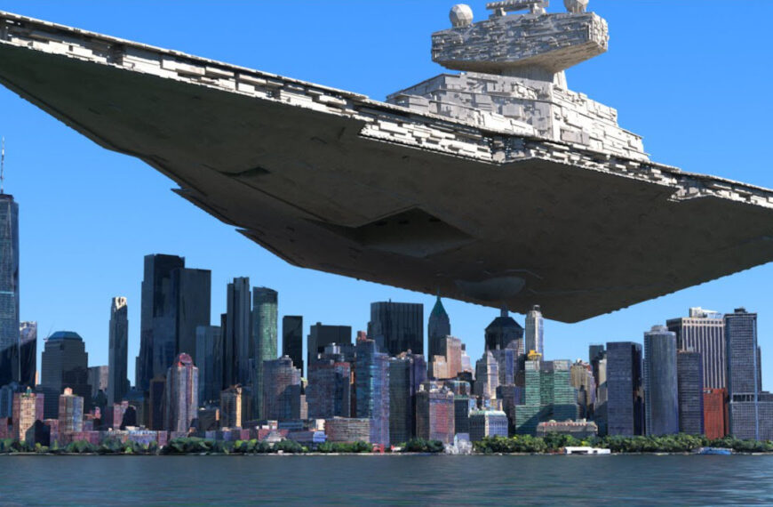 The Sizes Of Popular Sci-Fi Spacecraft Compared To New York City