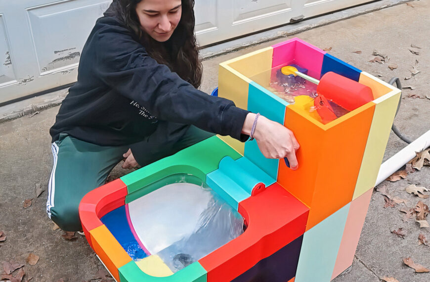 Engineer 3D Prints A Colorful, Functional Toilet