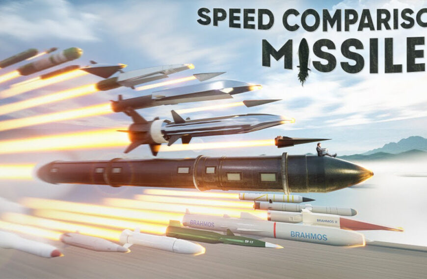3D Visualization Compares The Size, Speed, And Range Of Different Missiles