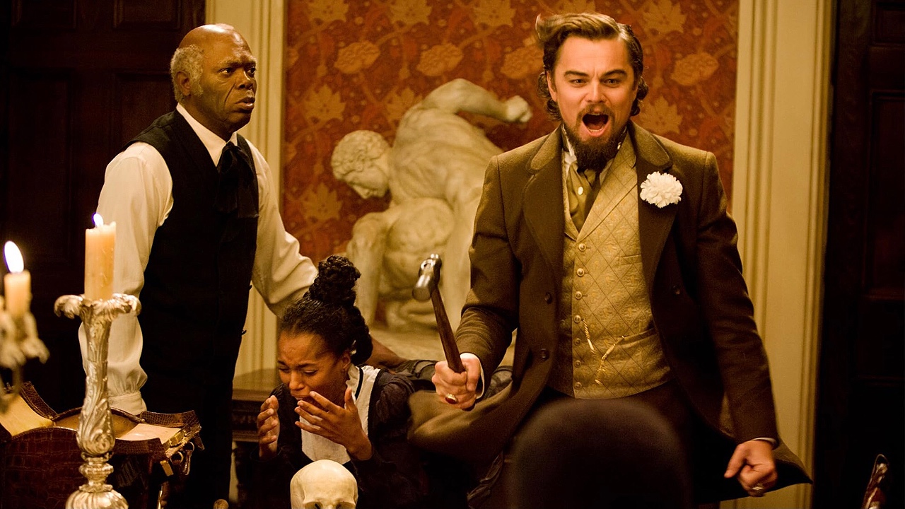 Leonardo DiCaprio, Samuel L. Jackson, and Kerry Washington in Django Unchained (2012)