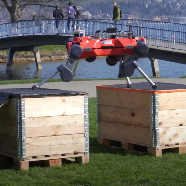 Autonomous ANYmal Quadruped Robot Performs Parkour