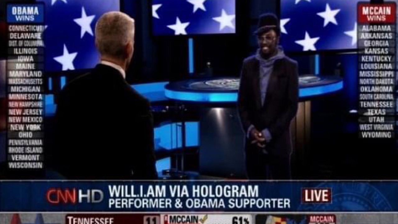 Will.I.am hologram CNN