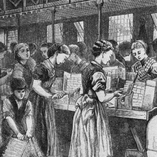 Women working in a match factory