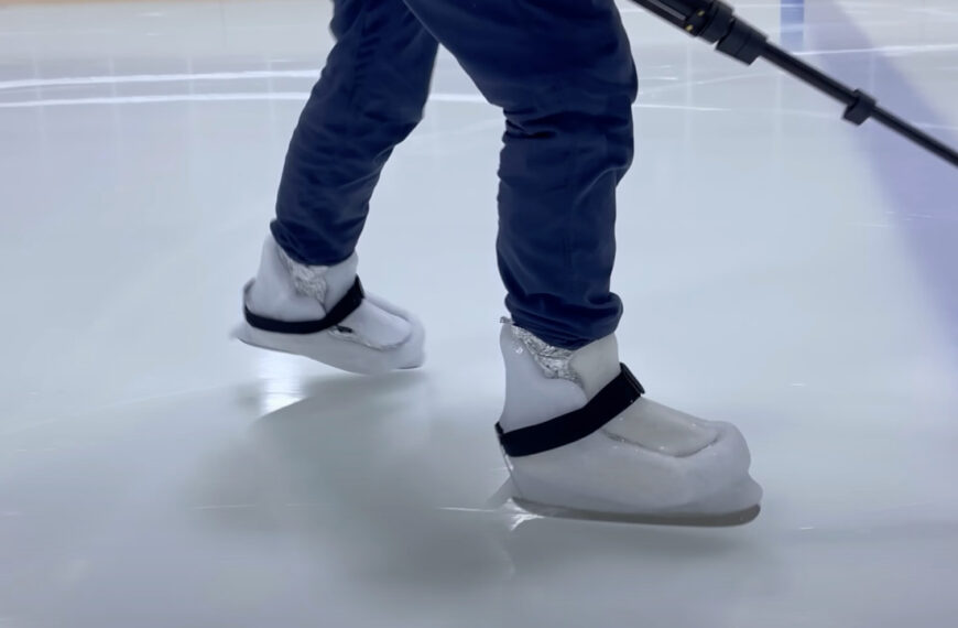 Man Attempts To Make Ice Skates Out Of Ice: Ice-Ice Skates