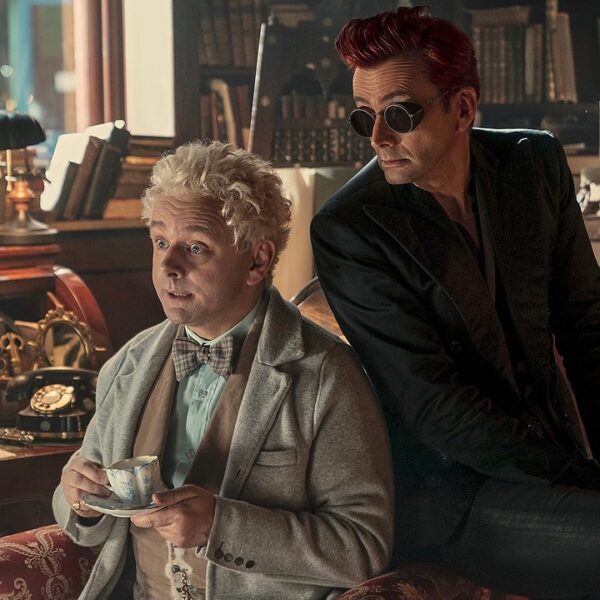 Michael Sheen and David Tennant in Good Omens (2023)