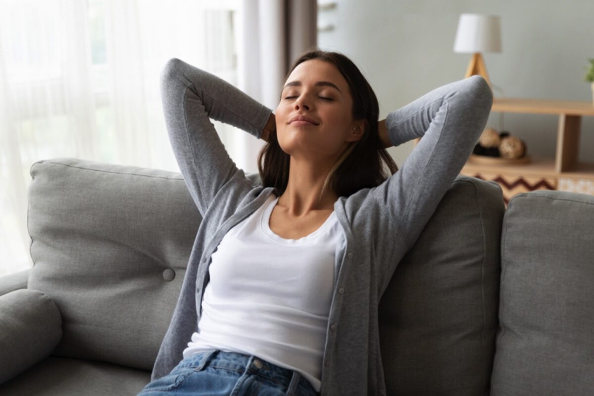 Woman-relaxing-and-breathing
