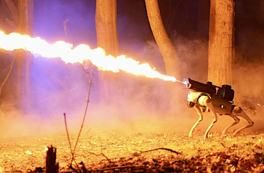 Thermonator Robotic Dog Has An Integrated Flamethrower