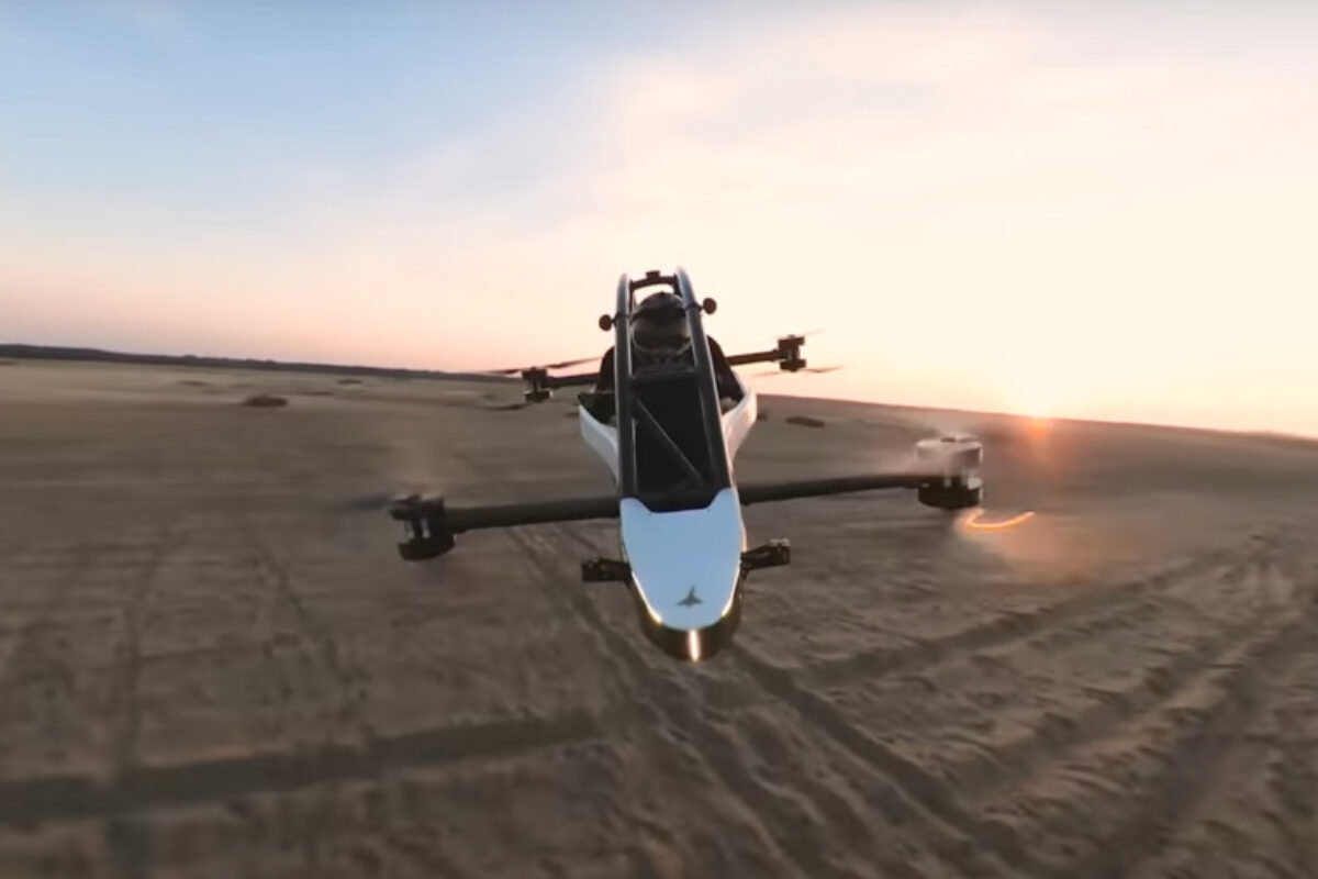 Jetson ONE Personal eVTOL Makes 63MPH Test Flight Over Desert
